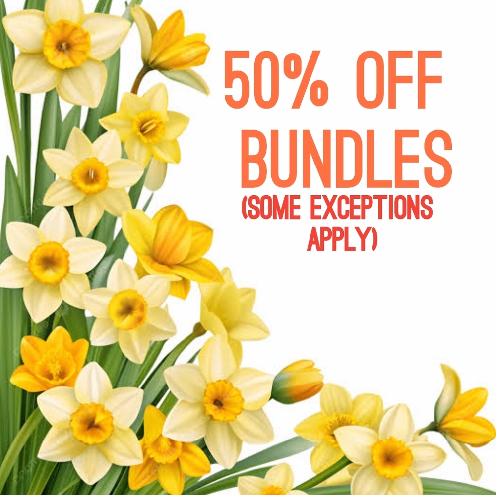 50% OFF BUNDLES 2+ ITEMS